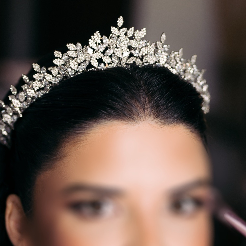 Swarovski 3-D Wedding Tiara, Radiant Luxurious Bridal